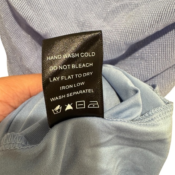 Michael Costello x REVOLVE India Midi Dress Corset Ruched Periwinkle Blue Sz XS - Picture 11 of 13